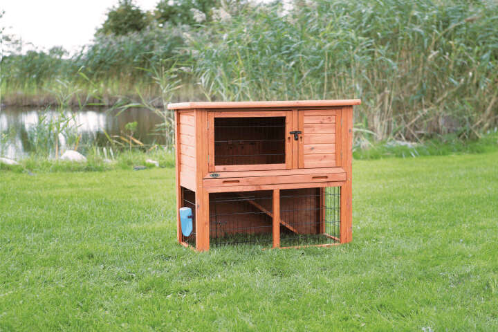 TRIXIE natura Kleintierstall mit Freilaufgehege